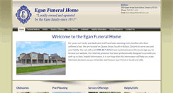 Desktop Screenshot of eganfuneralhome.com